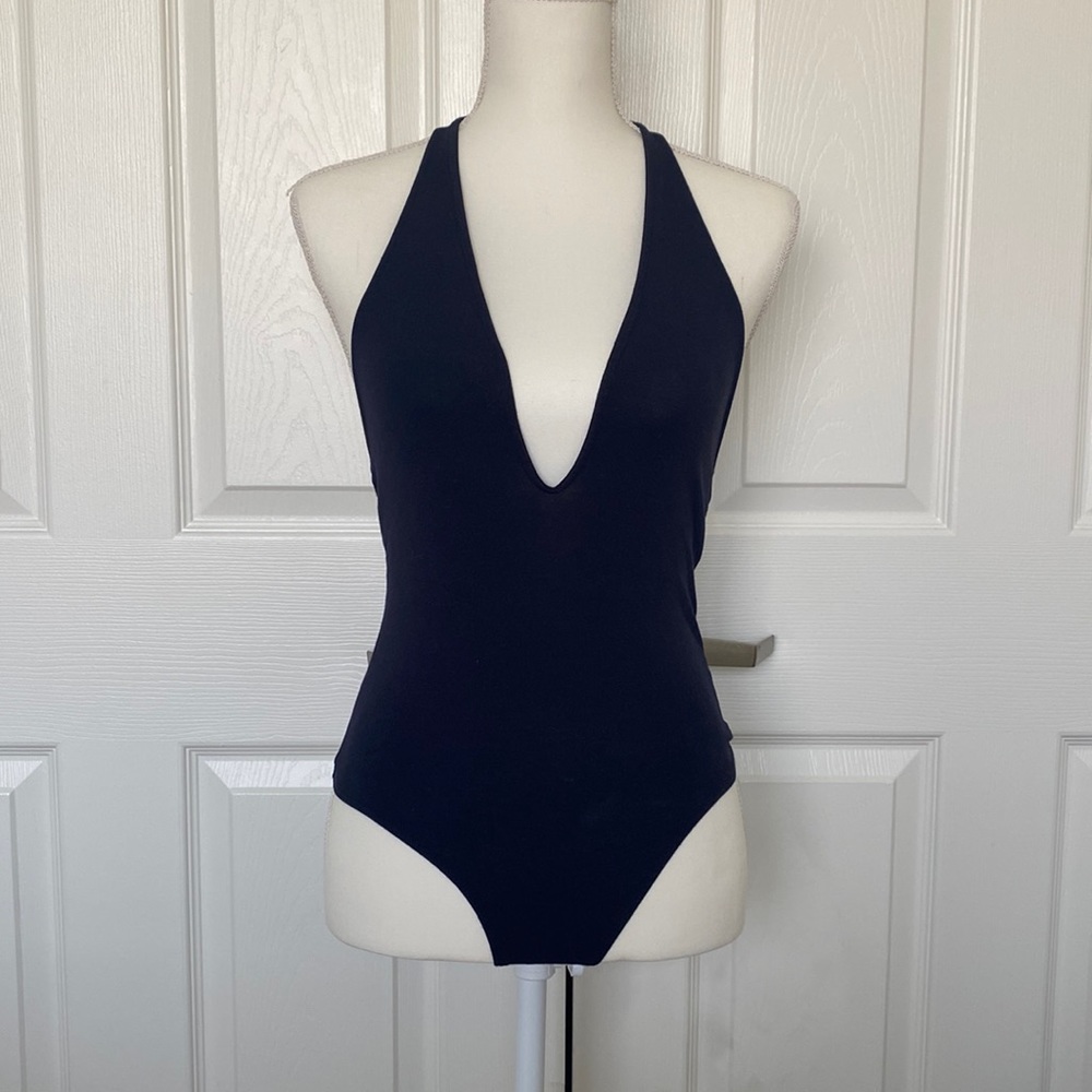 Dark Navy Blue Express Bodysuit XS